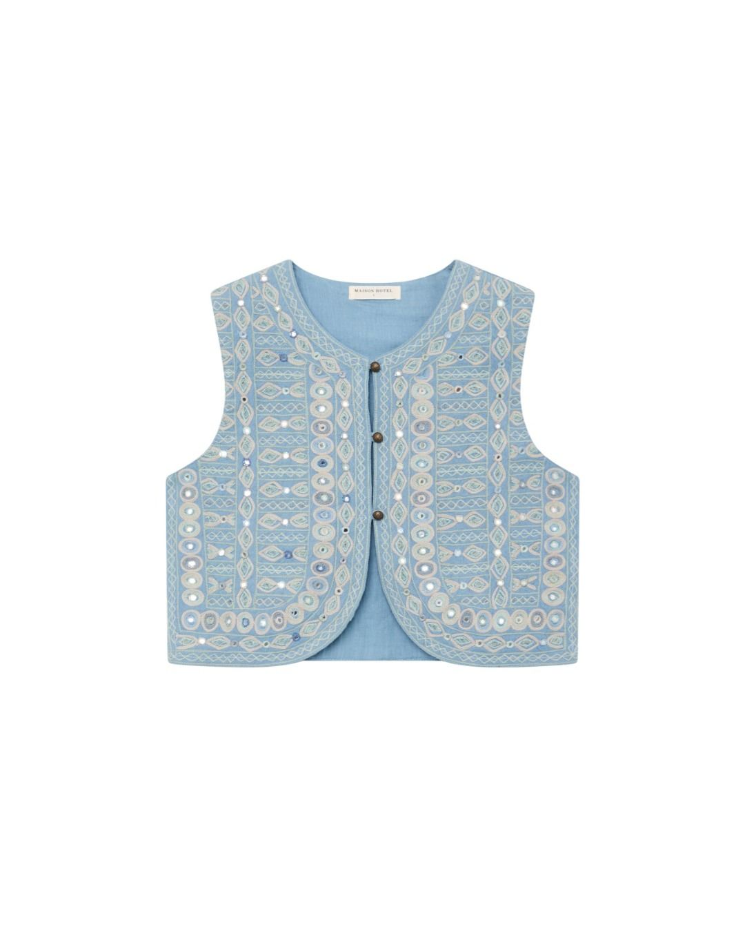GILET RICAMATO TREASURE
