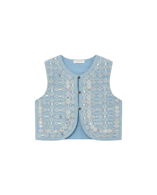 GILET RICAMATO TREASURE