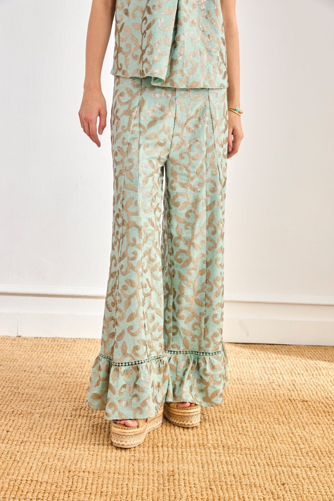 PANTALONE IN PAILLETTES TERIN