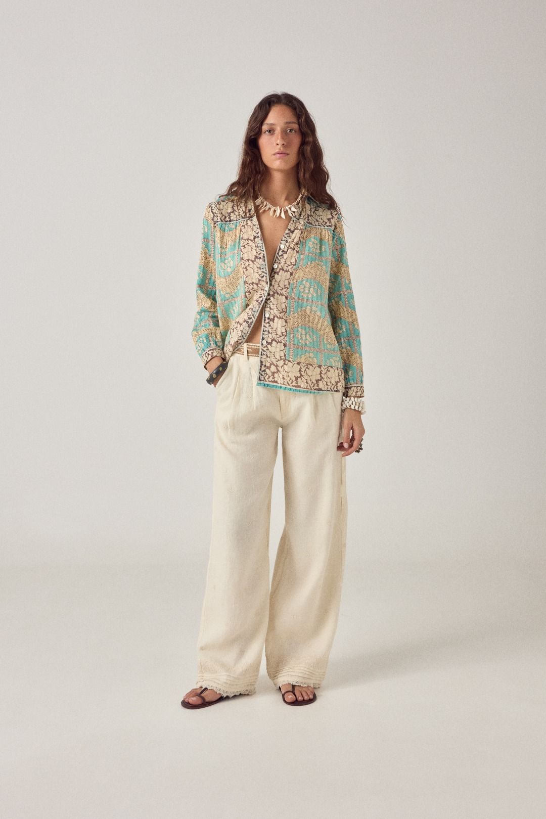 PANTALONE RICAMATO OTTO
