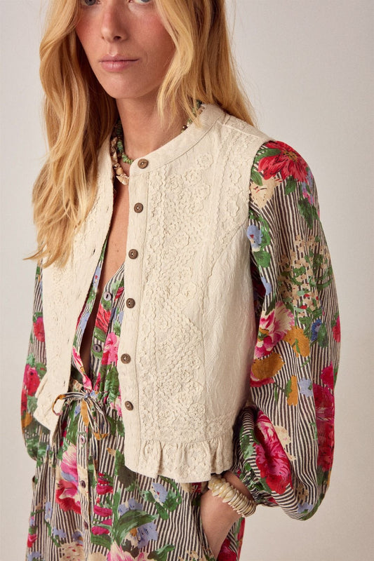 GILET RICAMATO THALIA