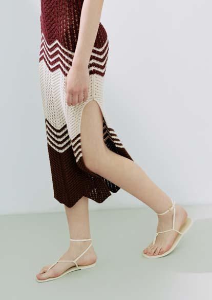 ABITO CHEVRON BORDEAUX
