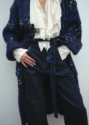 CAPPOTTO IN MAGLIA BIANCO