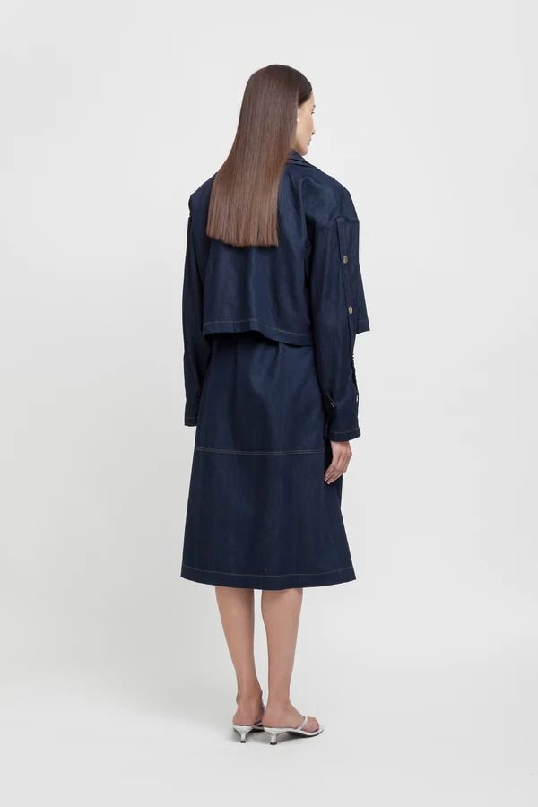 TRENCH CROP DENIM