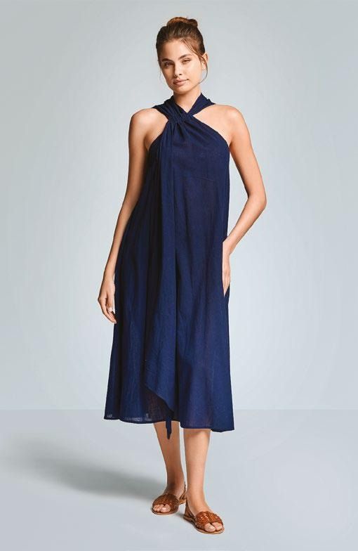 ABITO LUNGO BLU ELOISE 048