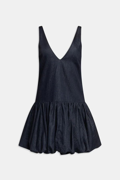 Minivestido balloon de denim Nuvola