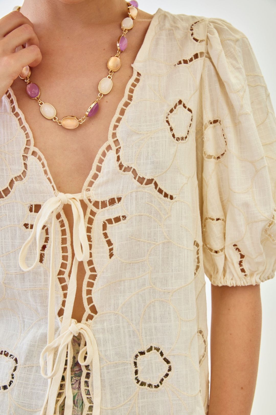 CAMICIA RICAMATA ORLI