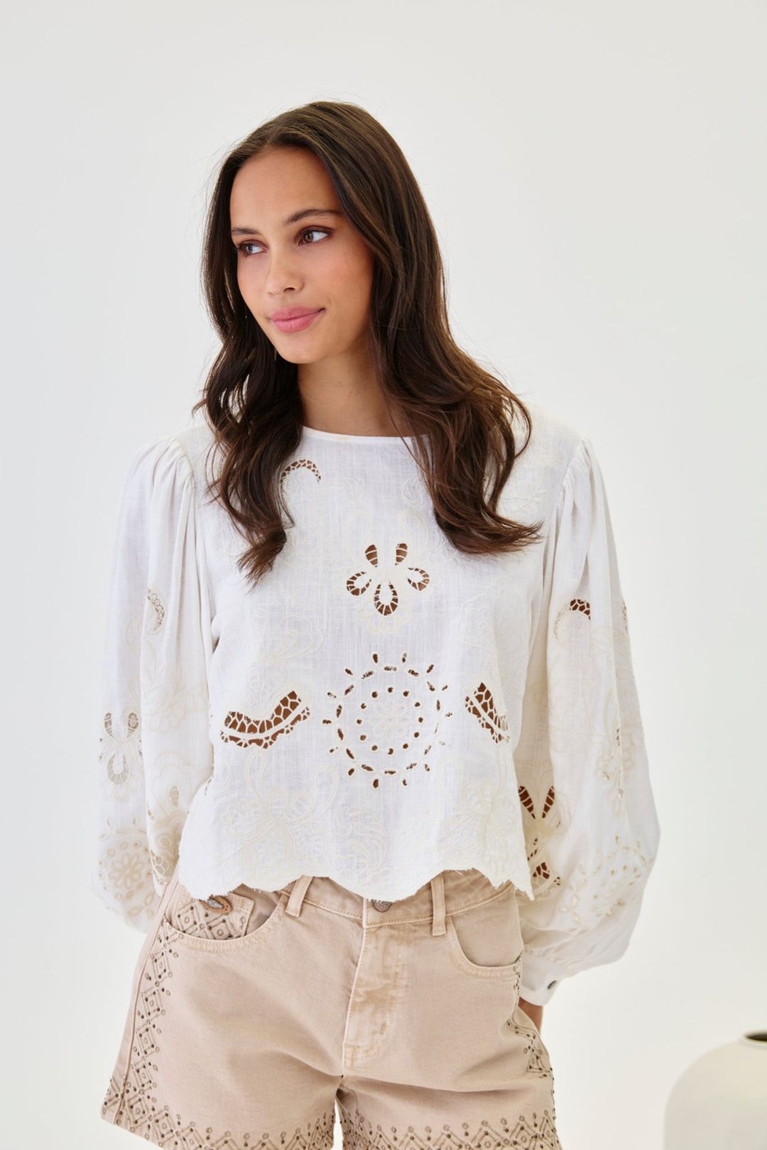 BLUSA IN LINO WERET